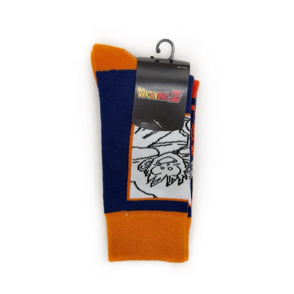 Dragon Ball Z Crew Socks Goku Gohan Mens Womens Fun Gift Orange Blue Anime New